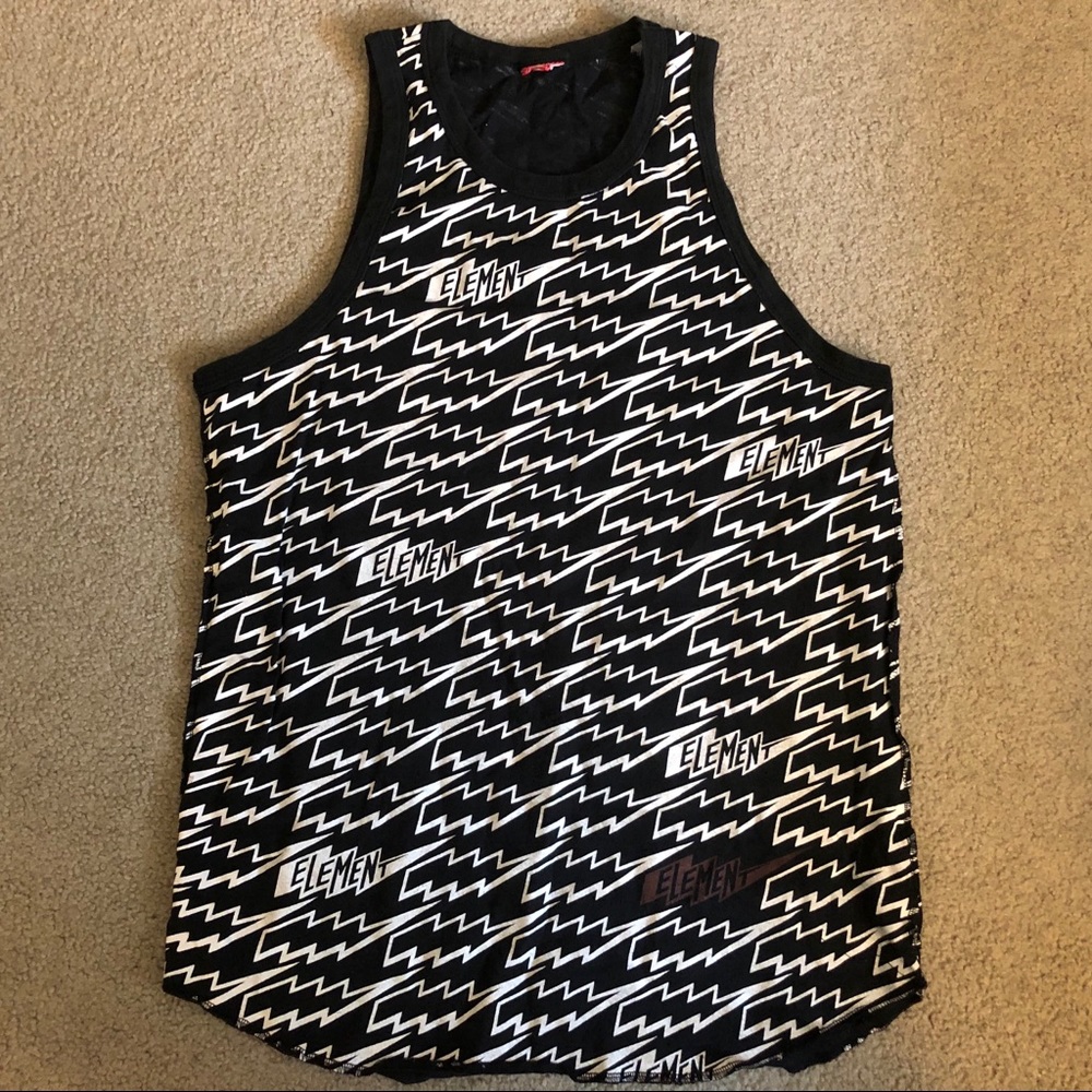 Element Skateboards Tank Top Medium Black White